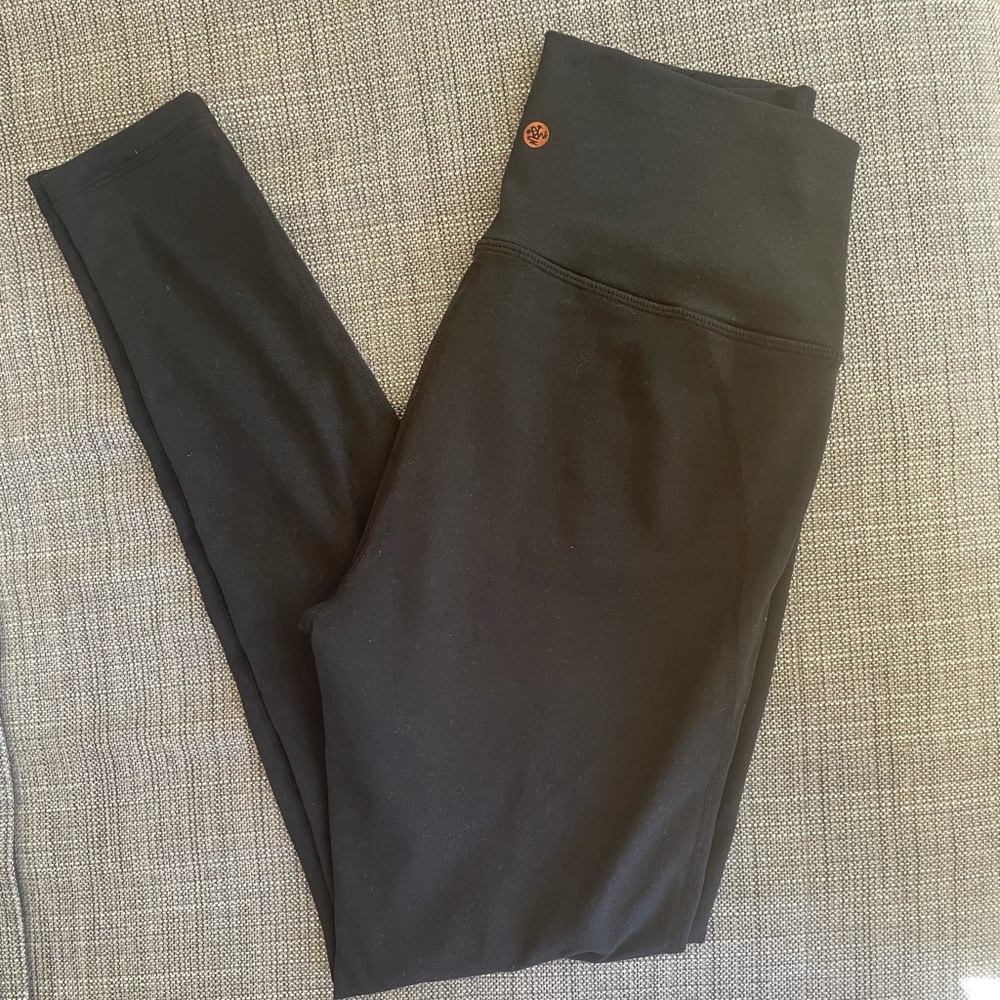 Manduka high rise black leggings